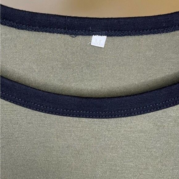 Women's Leopard Print Colorblock Long Sleeve Tunic Top Size Medium - Picture 5 of 7